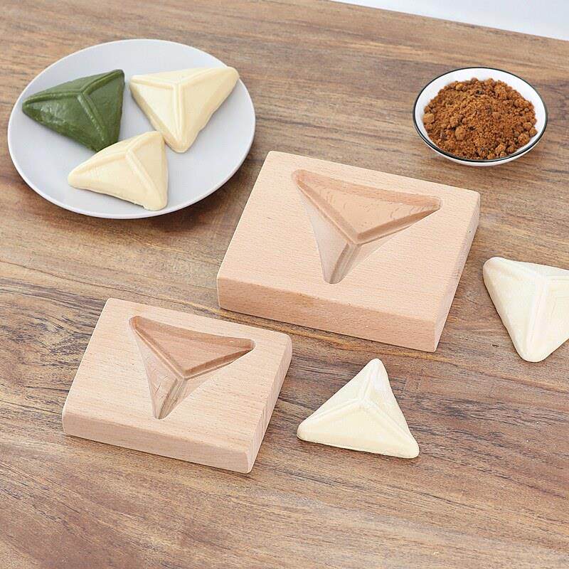 三角形红糖包模具木制做