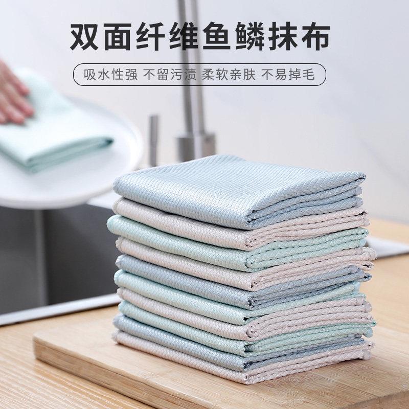 不留痕擦玻璃清洁布鱼纹