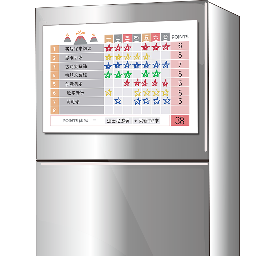 好习惯养成自律表墙贴冰箱贴