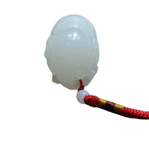 阿富汗白玉大象小摆件羊脂白玉大象手把件玉石把玩件