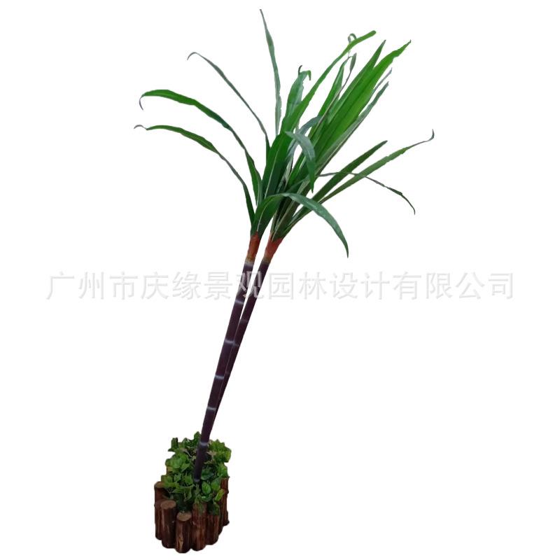 仿真甘蔗单根紫皮青皮舞台表演道具水果店装饰仿生绿植摆件装饰花