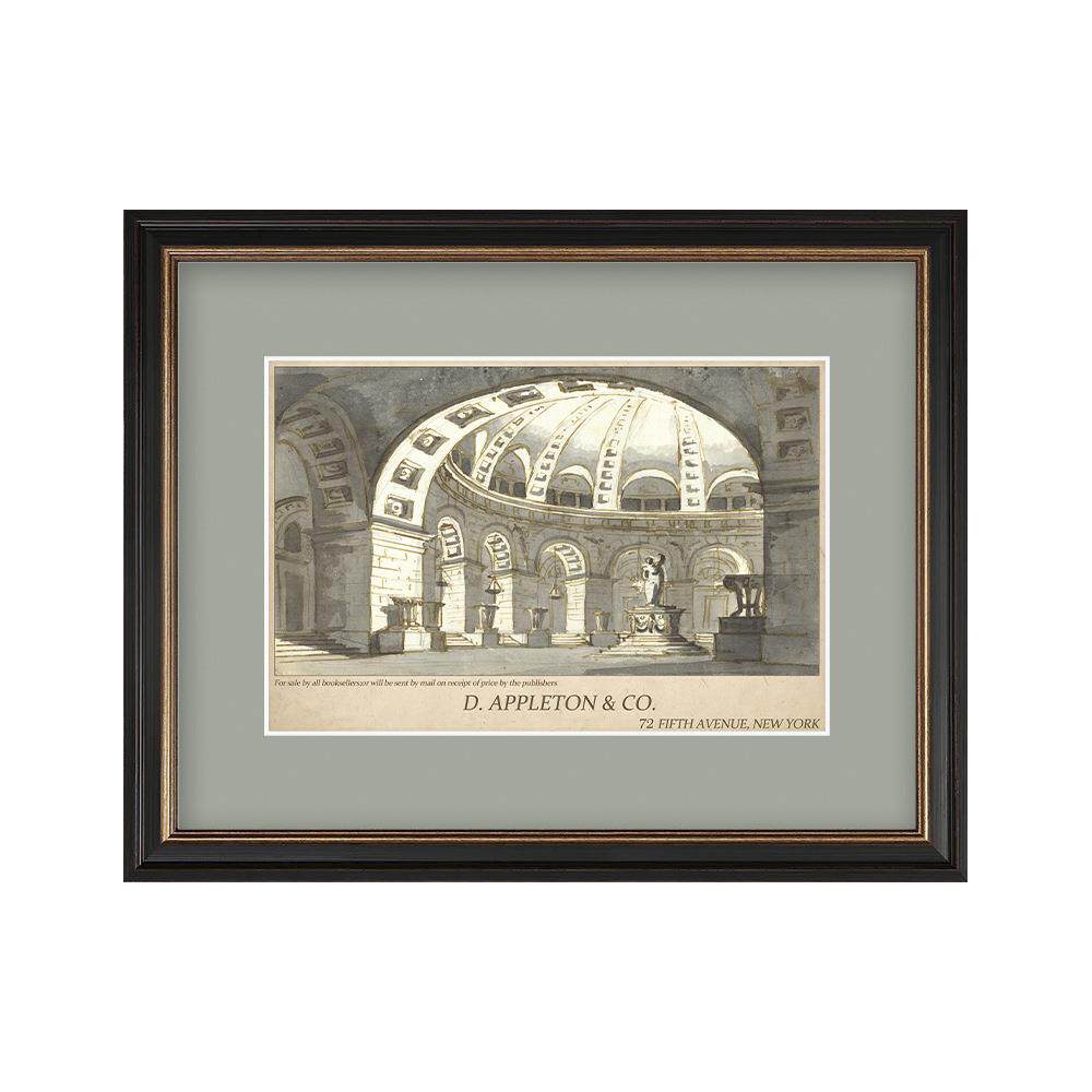 法式艺术客厅装饰画美式复古走廊书房卧室建筑挂画素描版画壁画