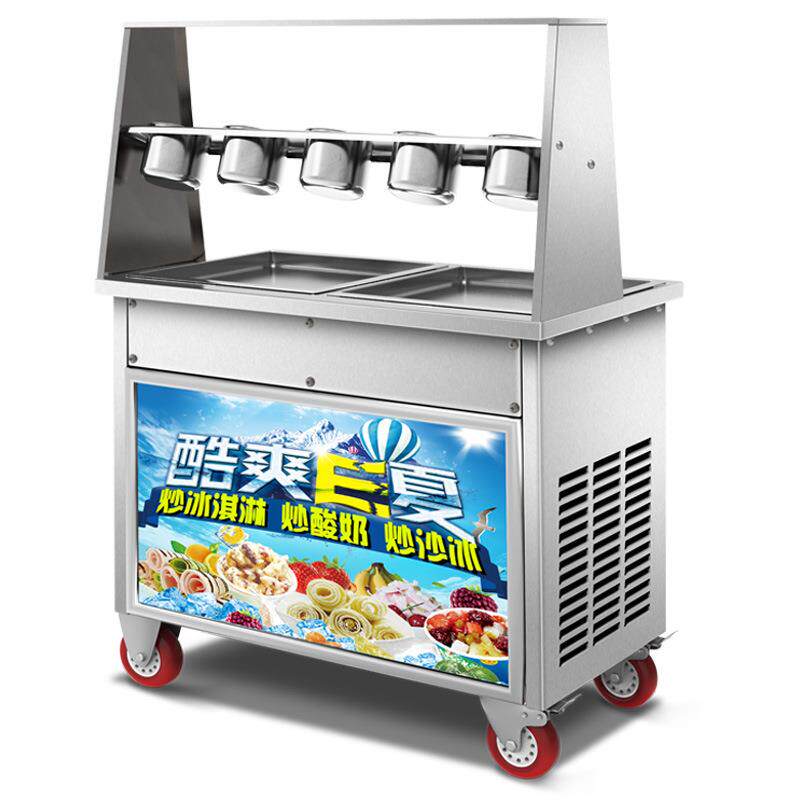 嘉旺佰特炒冰机商用厚切炒酸奶机夜市摆摊炒冰淇淋卷机水果冰沙机