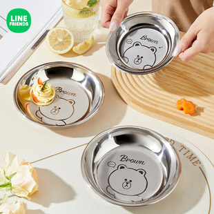 316不锈钢可爱儿童小饭碗婴儿食品级专用盘防摔宝宝家用吃饭餐盘