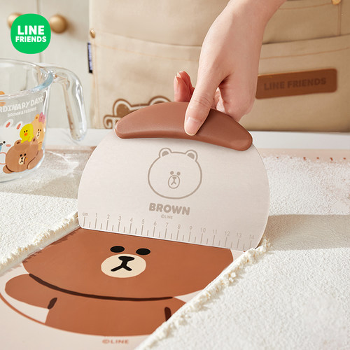 LINE FRIENDS面刀刮刀烘焙面团切刀刮片厨房切面揉面垫擀面杖套装