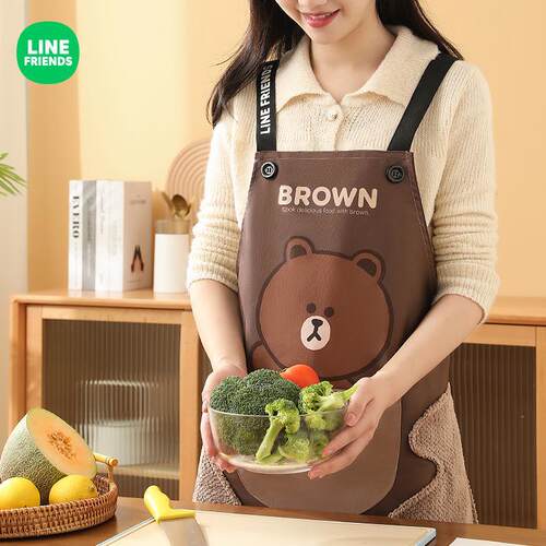 家用厨房卡通围裙linefriends