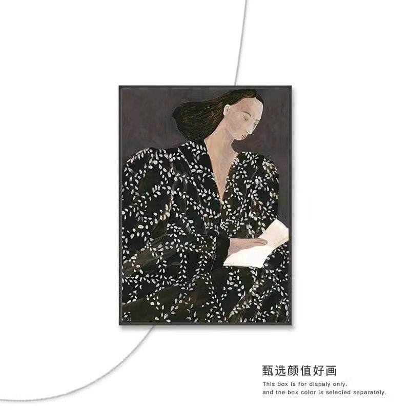 北欧马蒂斯玄关装饰画侘寂风抽象艺术挂画级感大幅客厅落地画