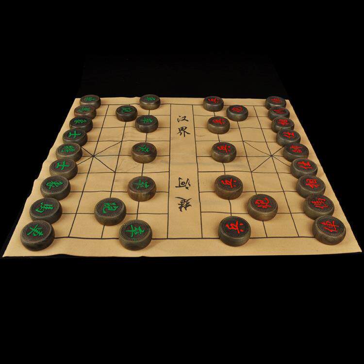阴沉木乌木中国象棋木制棋类收藏品5.8尺寸金丝楠象棋大叶桢楠棋