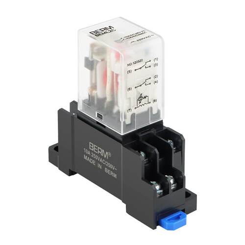 电磁继电器MY2NJ8脚交流AC220V直流DC24VMY4小型中间继电器
