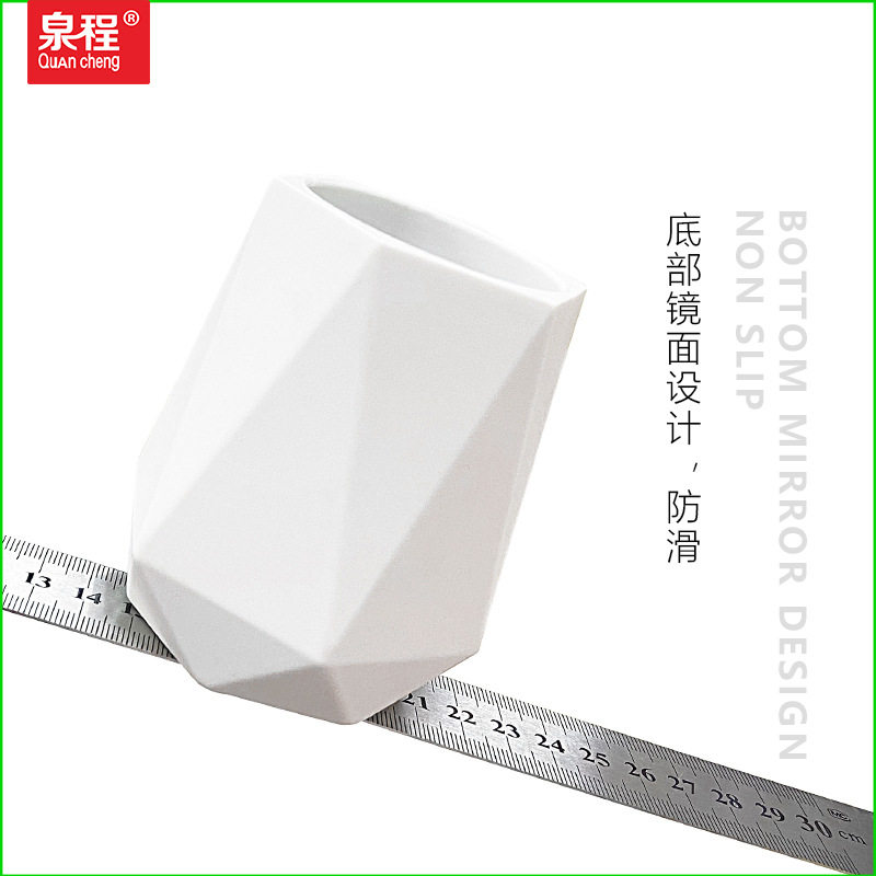 优选硅胶笔筒菱形多功能商务办公女士化妆收纳盒学生用具防摔收纳