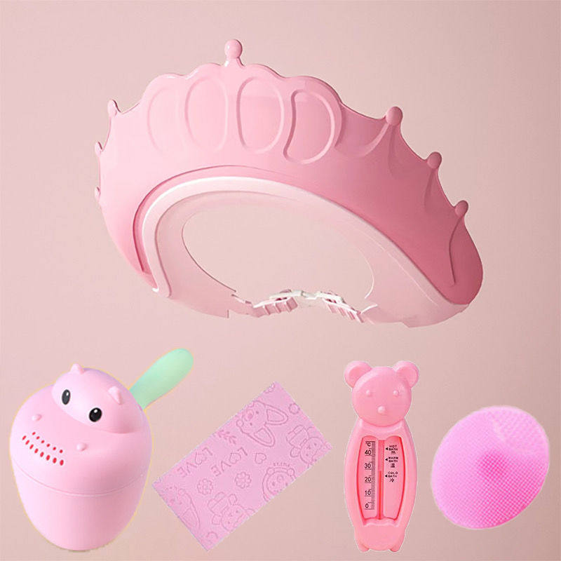 宝宝洗头帽防水护耳儿童洗发帽婴幼儿洗头神器可调节硅胶洗澡浴帽