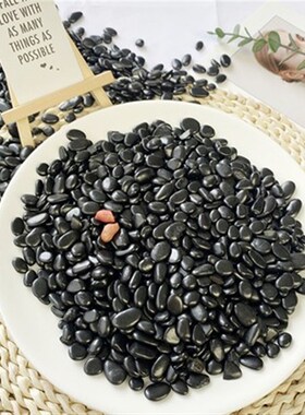 黑色鹅卵石雨花石天然石子精抛光园林造景雨花石庭院铺路石子重庆