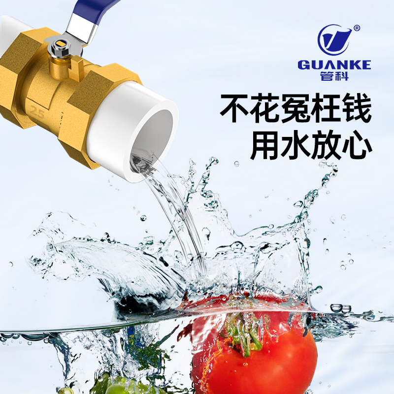 20ppr25全铜球阀6分暖气活接阀门热熔焊接阀开关接头水管管件配件