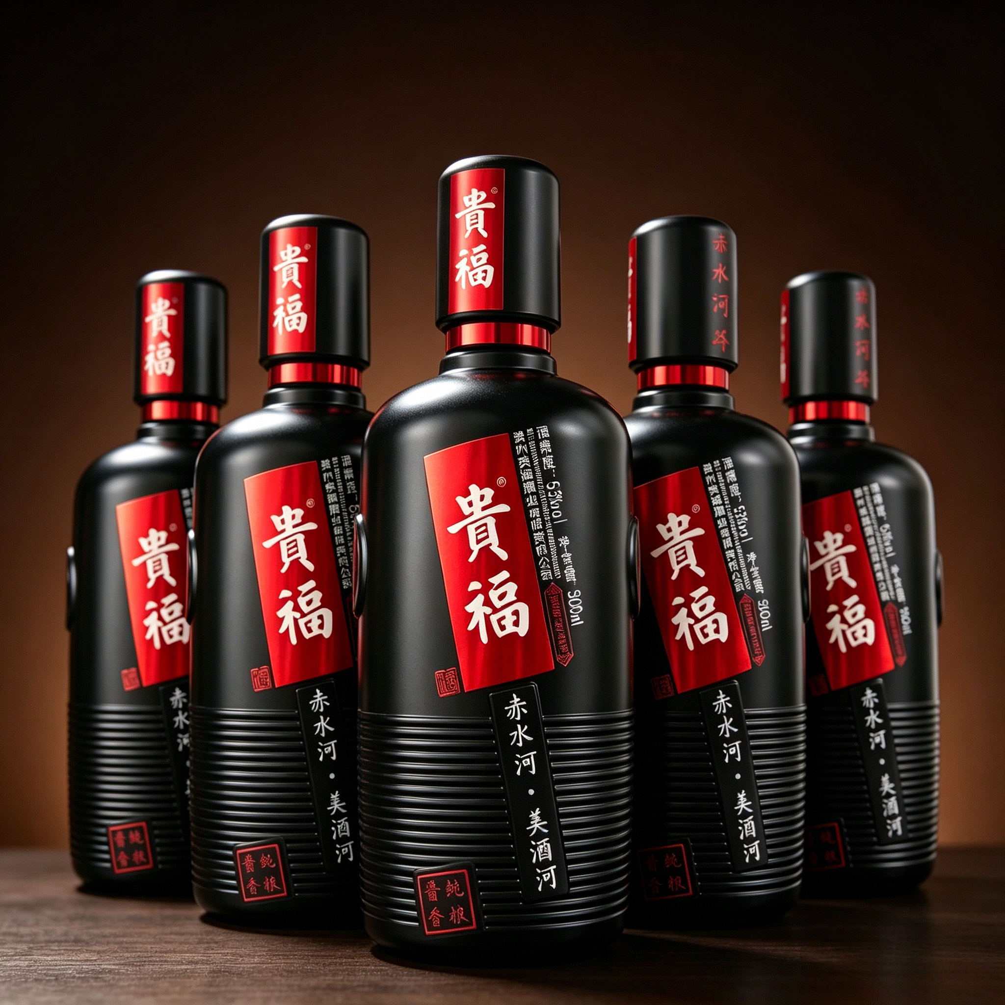 贵福酒美酒河酒整箱6瓶 酱香型53度白酒裸瓶商务酒500ml
