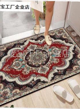 式入户门垫红色进门进户r脚垫硅胶客厅门厅喜庆卧室厨房地垫脚垫\