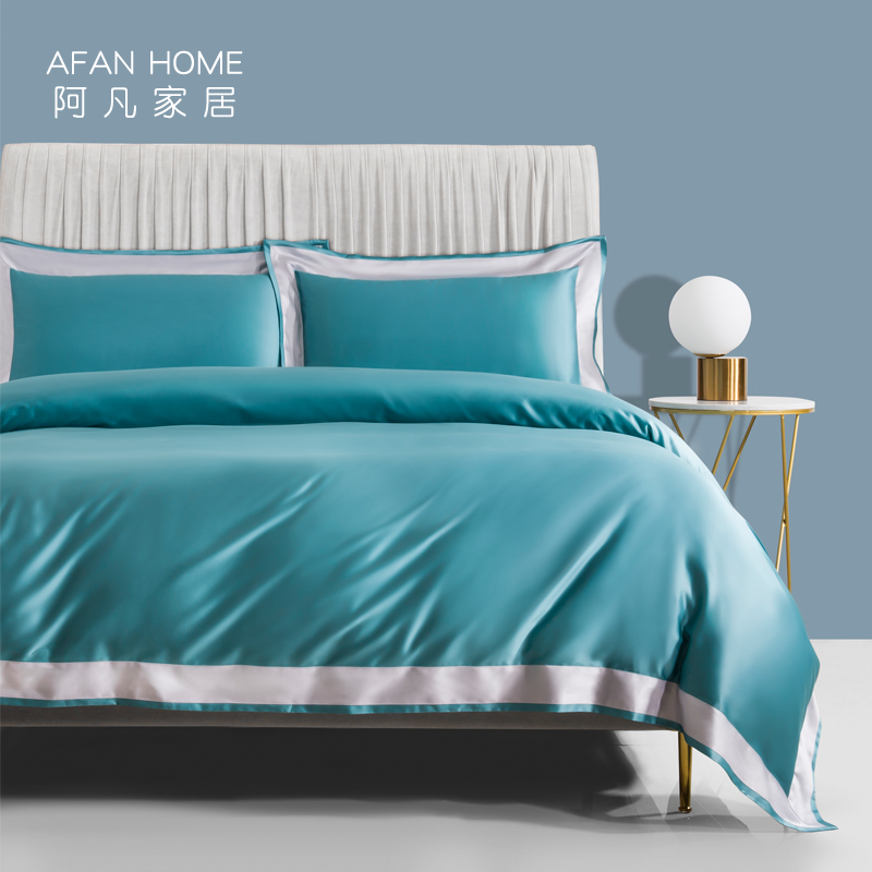 140支810gTC全棉贡缎双股四件套类真丝高端床笠款床单款床上用品