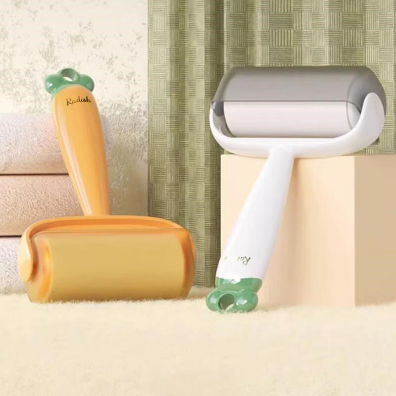 奥杰罗粘毛器滚刷可撕式粘尘纸除毛器沾毛器滚筒粘毛X刷胡萝卜粘