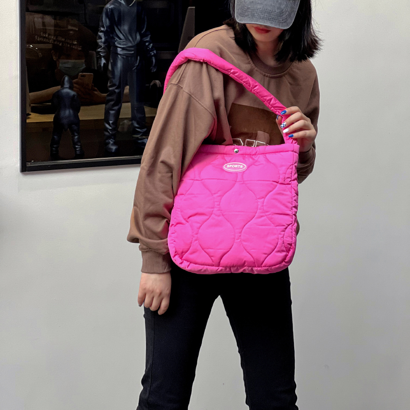 ehooo秋冬包潮牌棉服羽绒单肩包