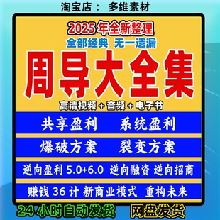 2025周导课程全集逆向盈利6.0重构未来赚钱36计逆向融资商业模式