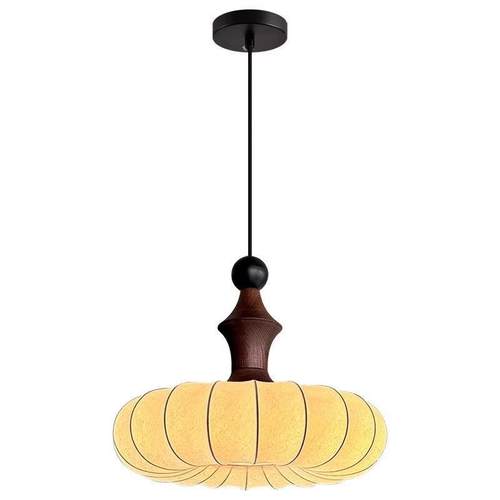 蚕丝吊灯中古风禅意灯复古卧室中山灯具民宿酒店餐厅高级感房间灯