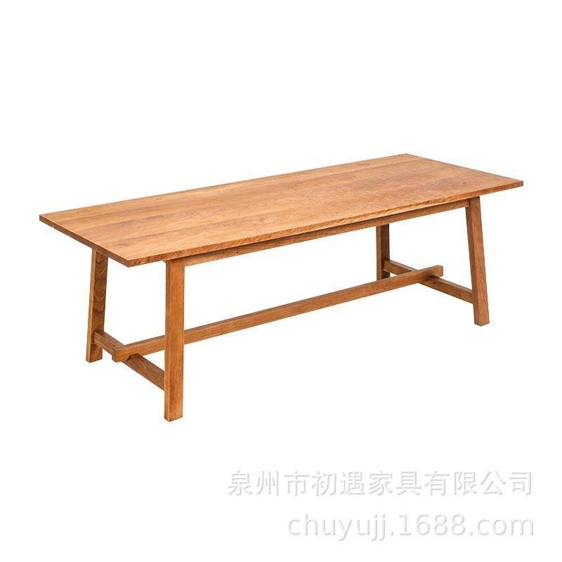 北欧实木餐桌组合长方形家用吃饭桌子原木白蜡木大书桌长桌工作台,商业/办公家具,餐桌椅系列,淘宝优惠券,粉丝福利购,淘宝优惠卷