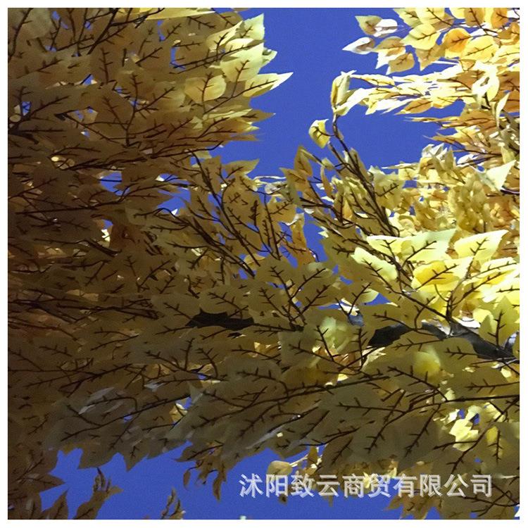 仿真白桦树林假树秋季美陈酒店橱窗商场装饰摆放仿真树胡杨树