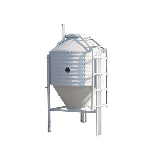 养殖料塔全自动绞龙赛盘料线饲料储料塔30T25T全自动镀锌养殖料塔