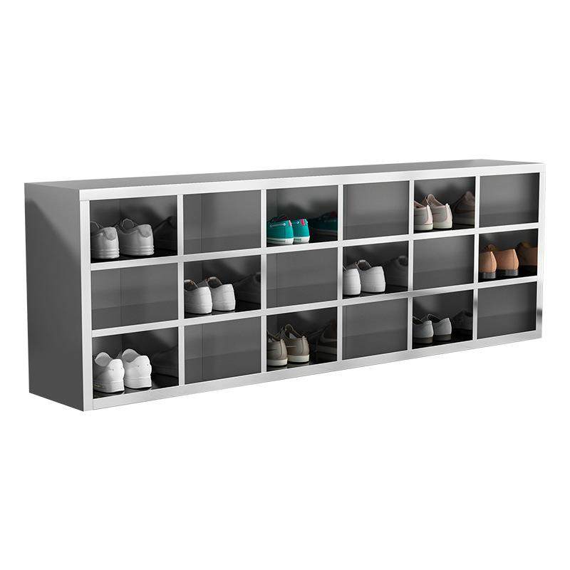 加厚不锈钢鞋柜工厂车间食品厂换鞋凳更衣室单双面多层多格换鞋柜,商业/办公家具,办公储物柜,淘宝优惠券,粉丝福利购,淘宝优惠卷