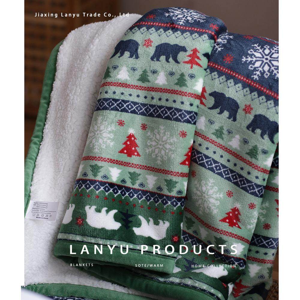 美式卡通印花法兰绒单人毛毯冬季加厚学生盖毯子外贸圣诞风沙发毯,床上用品,休闲毯/毛毯/绒毯,淘宝优惠券,粉丝福利购,淘宝优惠卷