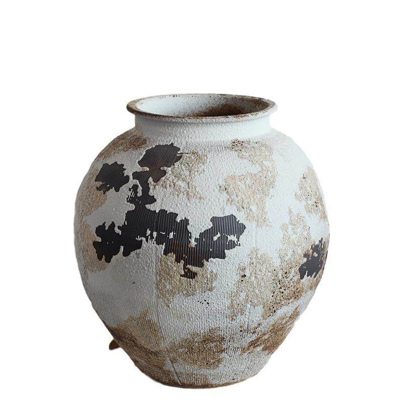 侘寂风景德镇陶瓷花瓶复古怀旧手工酒店民宿插花禅意摆件粗陶罐子,橡塑材料及制品,工业陶瓷,淘宝优惠券,粉丝福利购,淘宝优惠卷