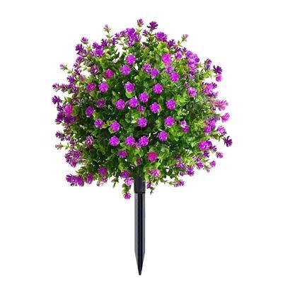 现货热销仿真花多彩尤加利地插树四季季庭院花园家居装饰仿真绿植