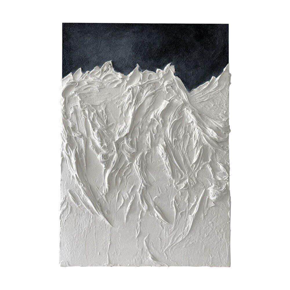 大芬村雪山油画立体油画抽象客厅玄关装饰画壁画装饰画级感挂画