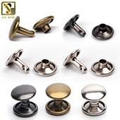 双面铆钉撞钉柳丁平面撞钉帽钉防锈电镀子母铆钉9mm10mm12mm13mm