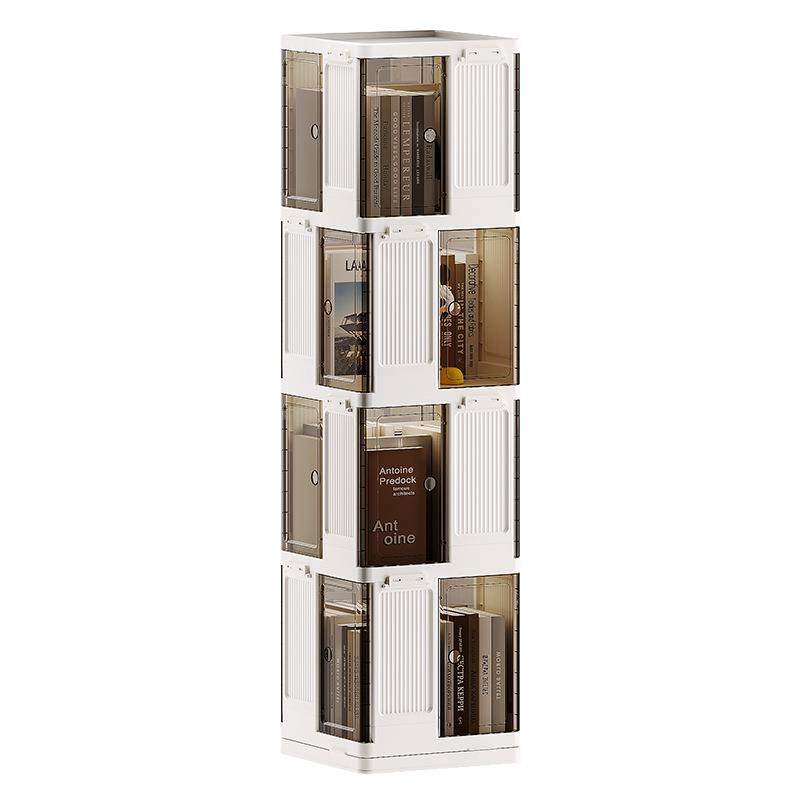 旋转书箱简约多层落地式零食置物架家用收纳柜子书柜免安装置物架,收纳整理,书桌收纳置物架,淘宝优惠券,粉丝福利购,淘宝优惠卷