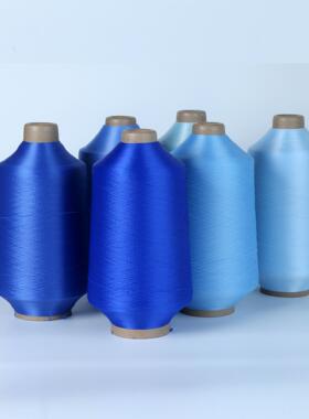锦纶高弹丝40D70D100D200D00D400D600D蓝色尼龙丝拼缝提花拷边线