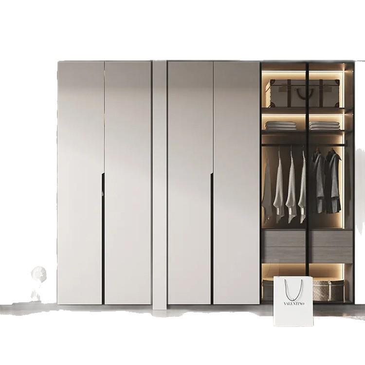 轻奢欧式抗指纹整体衣柜子家具北欧榻榻米衣帽间环保卧室家居全屋