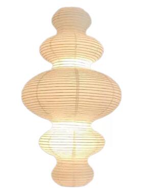 日式侘寂风客厅灯野口勇纸艺吊灯酒店民宿艺术装饰灯具loft楼梯灯