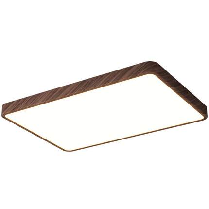 胡桃木色LED吸顶灯新中式客厅大厅中国风家居主卧室房间护眼