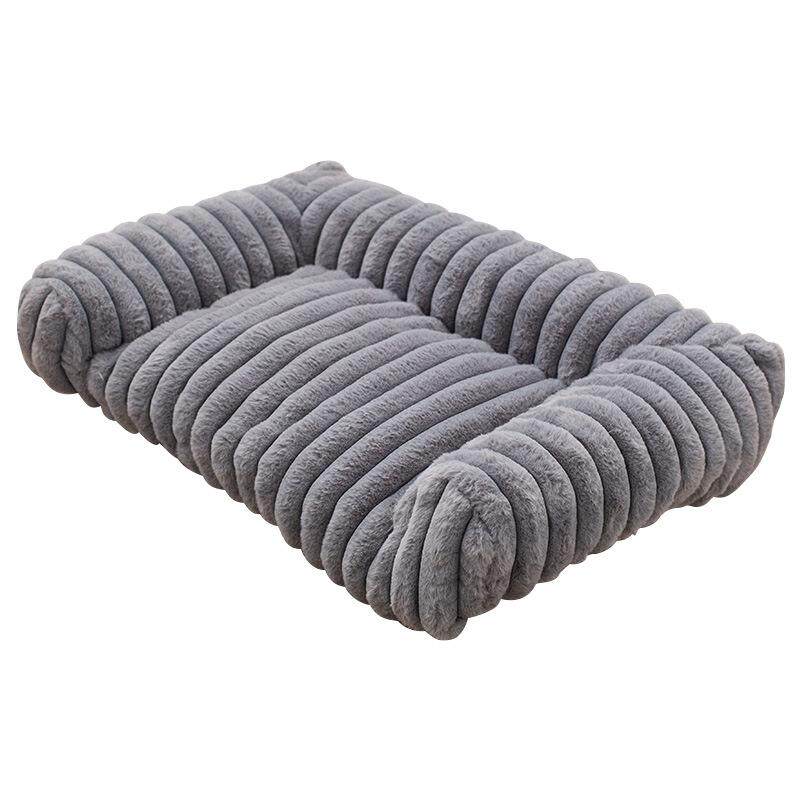 兔毛绒方形沙发窝宠物窝冬季保暖咬不烂狗窝垫子厚款猫窝