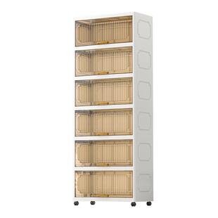 折叠收纳柜夹缝柜缝隙收纳柜家用整理柜厨房冰箱边缝翻盖置物架