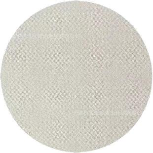 现代简约奶油风米白色圆形羊毛网红客厅地毯高端书房书桌单人椅毯