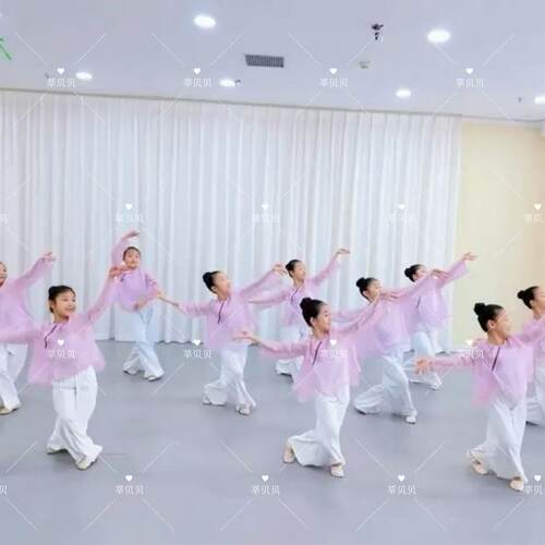 立春舞蹈服儿童新款演出服女童古典舞中国风练功服飘逸纱衣表演服
