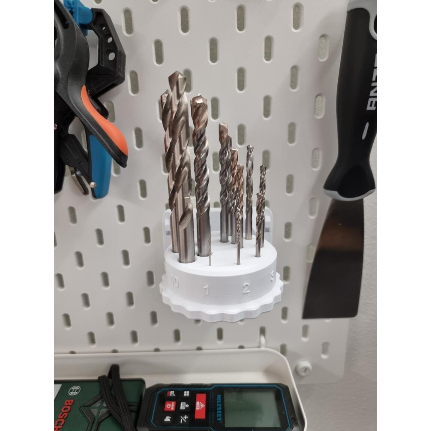 适用宜家SKADIS 斯考迪斯 宜家洞洞板配件 可旋转钻头支架