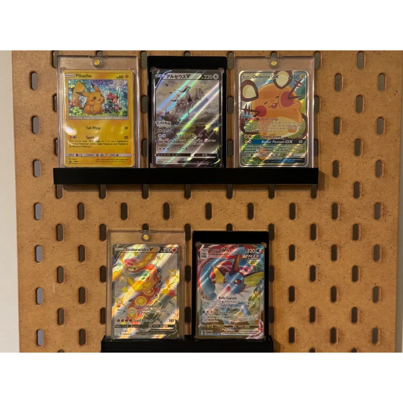 适用宜家SKADIS宜家洞洞板配件球星卡游戏王宝可梦奥特曼卡砖支架