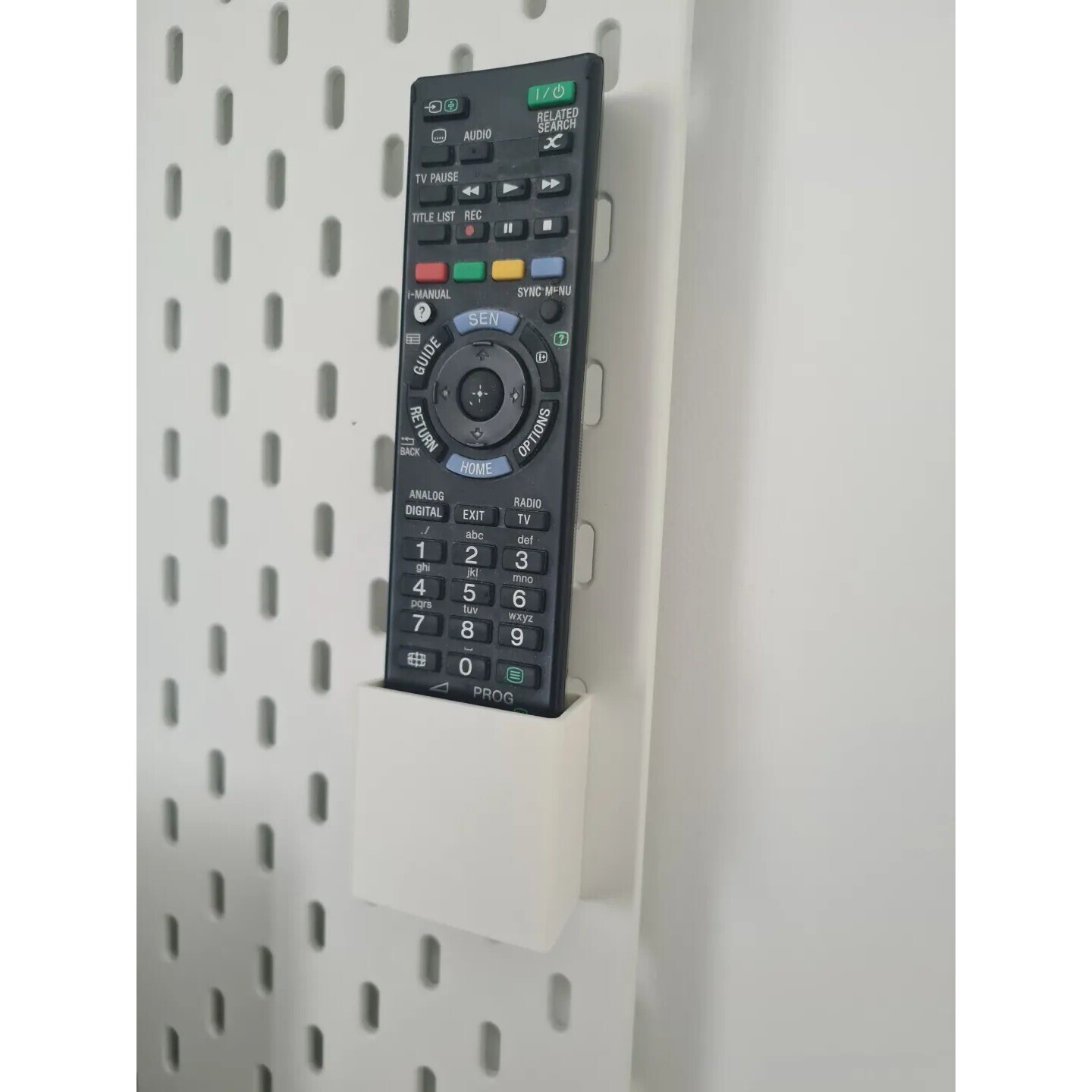 适用宜家SKADIS 斯考迪斯 宜家洞洞板配件 索尼电视遥控器支架