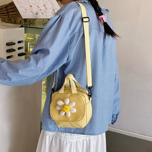 可愛小包包女夏季 ins花朵單肩包百搭學(xué)生手提包休閑出行斜挎包