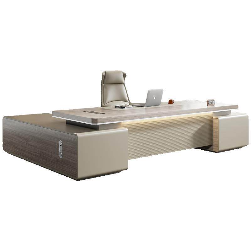 轻奢老板桌办公桌椅组合简约现代总裁桌高级感总经理主管桌大班台