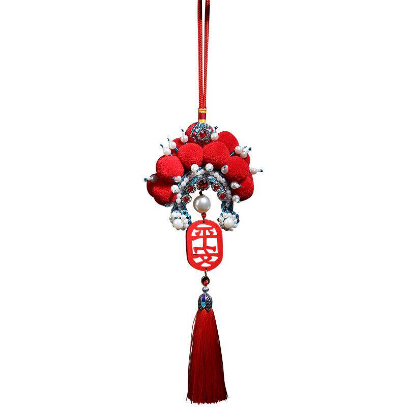 凤冠霞帔中国风京剧脸谱挂件戏曲人物头饰汽车挂饰平安挂饰