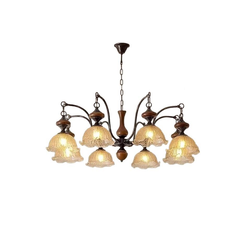 中古法式客厅灯设计感冰裂纹卧室餐罩厅创意灯复古南洋680厅风大