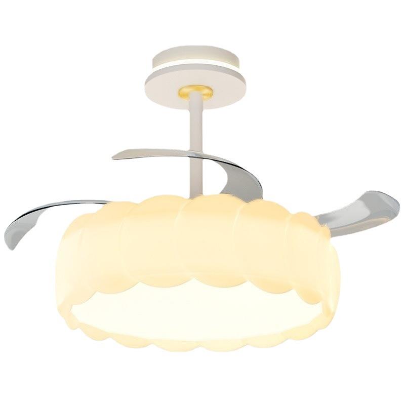 餐厅无品牌/风南扇奶灯油风儿童房馨创意瓜灯现温代简约静音电扇